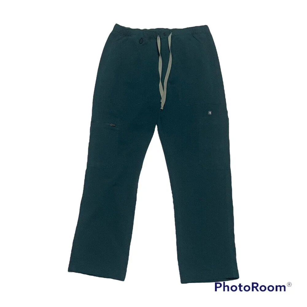 Figs Cairo Cargo Drawstring Technical Collection Scrub Pants Green Size M